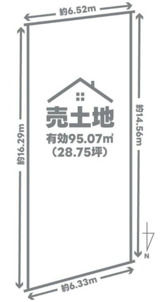 京都市山科区御陵鴨戸町の売土地