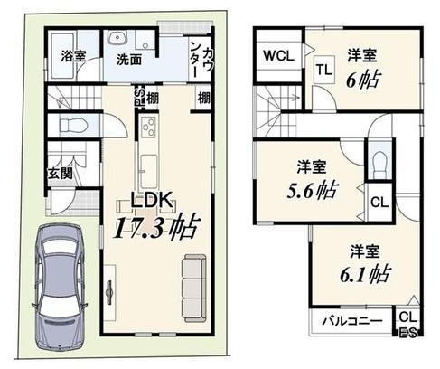 京都市山科区音羽稲芝の新築一戸建
