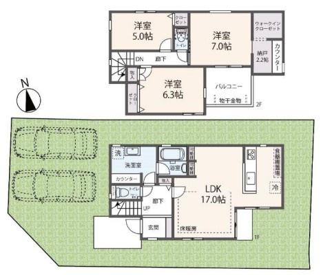 大津市唐崎４丁目の新築一戸建