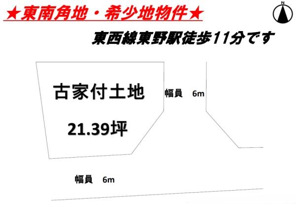 京都市山科区東野狐藪町の土地