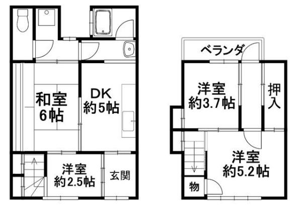 京都市中京区西ノ京永本町の中古テラスハウス