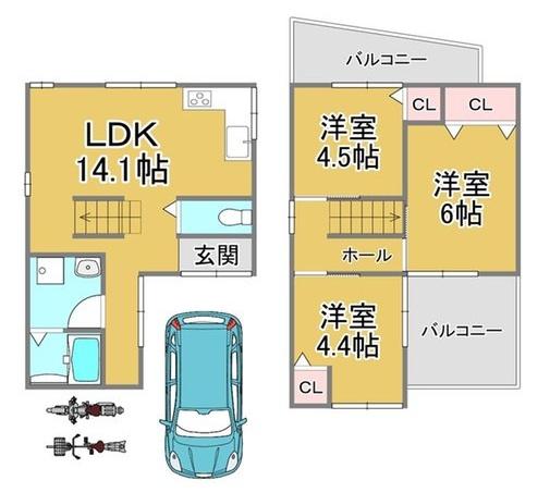 京都市伏見区久我本町の中古一戸建