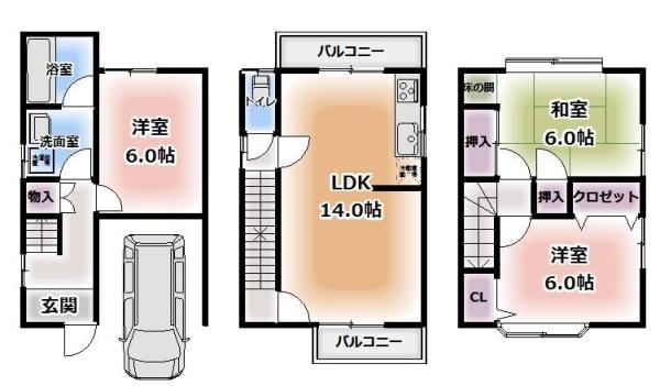 京都市伏見区羽束師志水町の中古一戸建