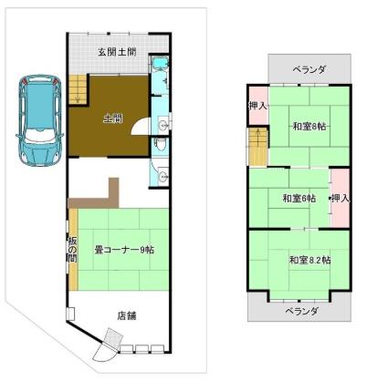 京都市右京区太秦蜂岡町の中古一戸建