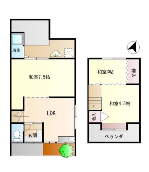 京都市伏見区向島西堤町の中古テラスハウス