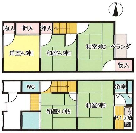 京都市上京区下立売通御前通西入突抜町の中古テラスハウス