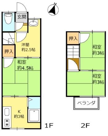 京都市北区鷹峯藤林町の中古テラスハウス