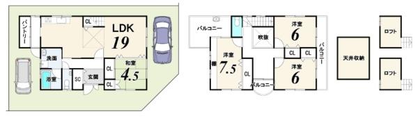 京都市北区大宮田尻町の中古一戸建
