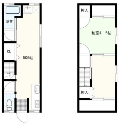 京都市左京区一乗寺染殿町の中古テラスハウス