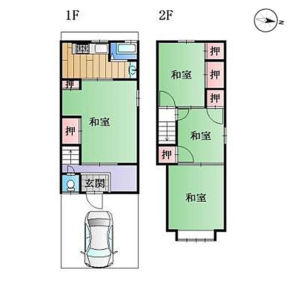 京都市北区上賀茂馬ノ目町の中古テラスハウス