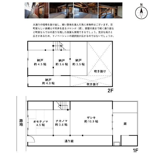 京都市北区紫竹下緑町の中古テラスハウス