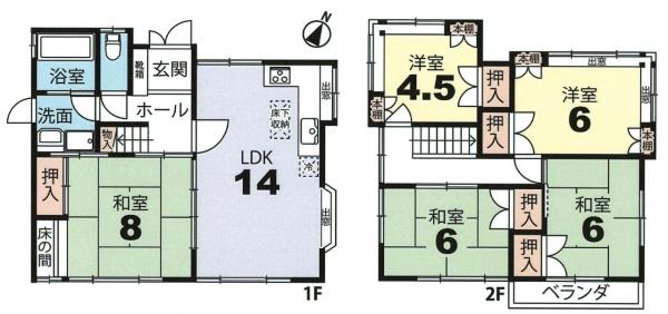 京都市右京区龍安寺山田町の中古一戸建て
