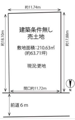 京都市北区上賀茂池端町の売土地