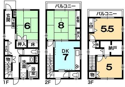 京都市伏見区深草北鍵屋町の中古一戸建