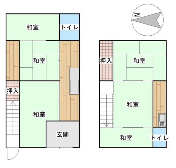 京都市中京区西ノ京勧学院町の中古テラスハウス