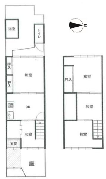 京都市中京区西ノ京式部町の中古テラスハウス