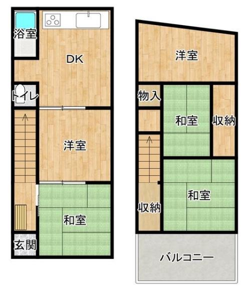 京都市山科区西野大鳥井町の中古一戸建て