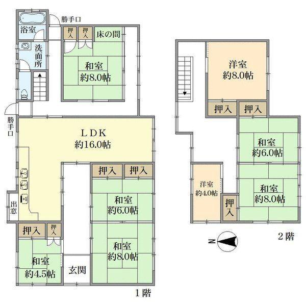京都市山科区大塚元屋敷町の中古一戸建