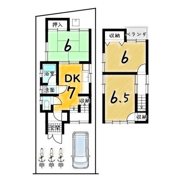 京都市山科区大宅関生町の中古一戸建て