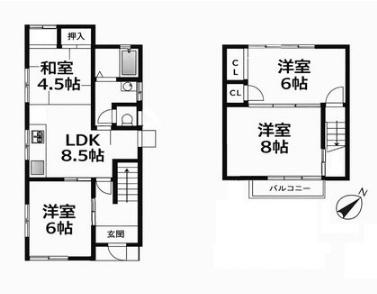 大津市栗林町の中古一戸建