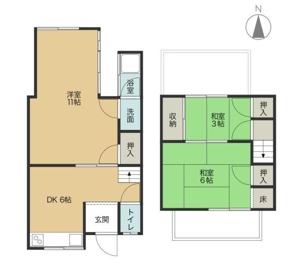 京都市左京区松ケ崎木ノ本町の中古テラスハウス