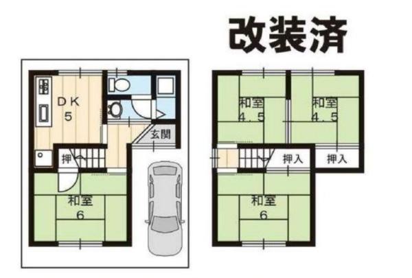 京都市山科区小野高芝町の中古一戸建