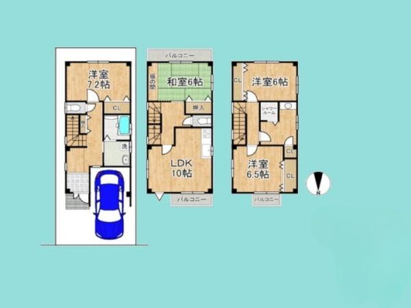 京都市伏見区羽束師菱川町の中古一戸建