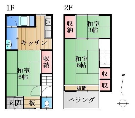 京都市西京区桂乾町の中古テラスハウス