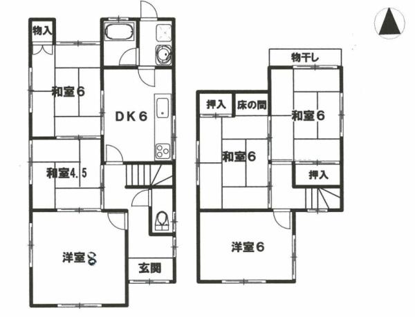 京都市右京区嵯峨広沢南野町の中古一戸建