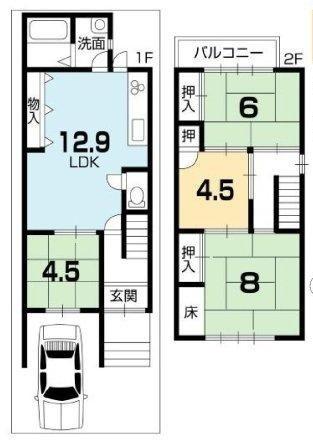 京都市北区紫竹牛若町の中古一戸建