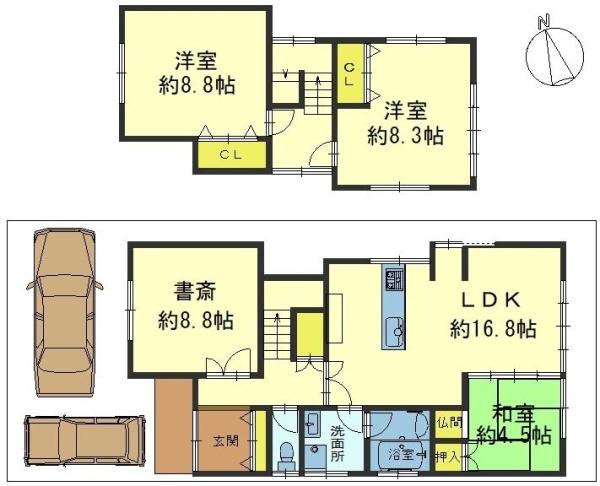 京都市山科区上花山坂尻の中古一戸建