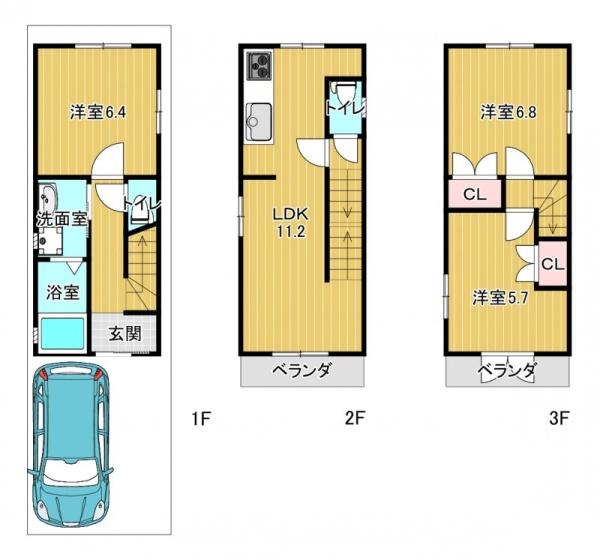 京都市山科区椥辻西潰の中古一戸建