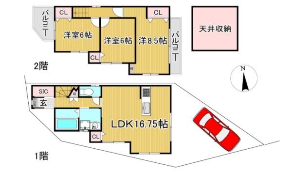京都市右京区梅津後藤町の中古一戸建