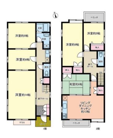 京都市山科区御陵大津畑町の中古一戸建