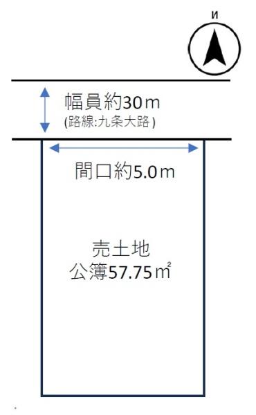 京都市南区四ツ塚町の土地