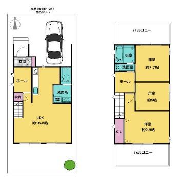 京都市西京区川島北裏町の中古一戸建て