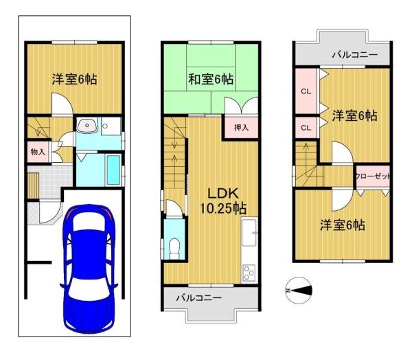 京都市右京区西院北矢掛町の中古一戸建
