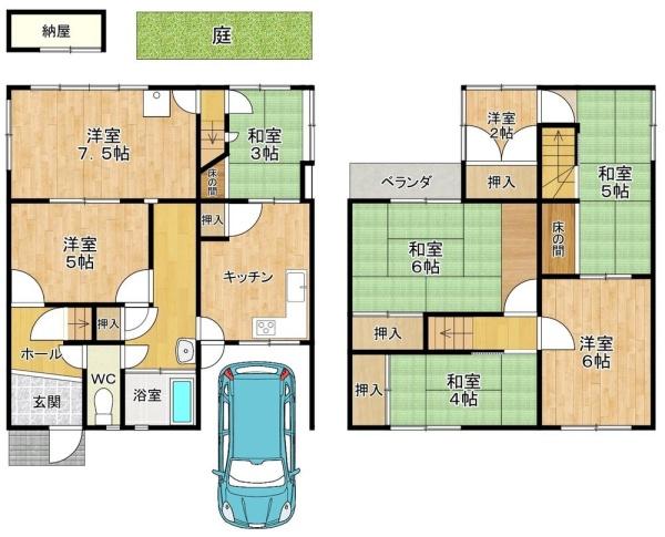 京都市伏見区久我森の宮町の中古一戸建て