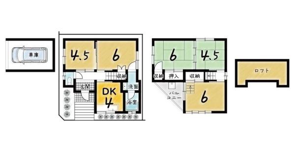 京都市山科区東野中井ノ上町の中古一戸建