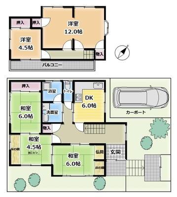 京都市伏見区深草大亀谷東安信町の中古一戸建