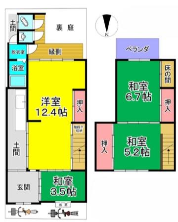 京都市北区紫野北舟岡町の中古一戸建て