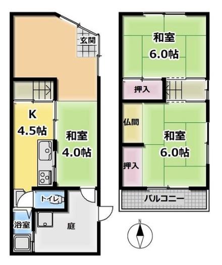 京都市山科区大宅神納町の中古一戸建て