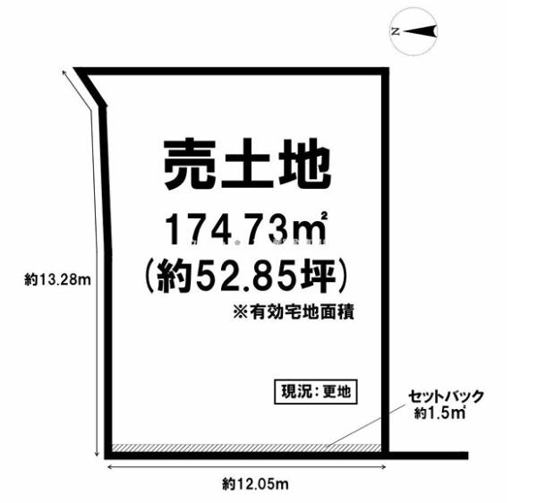 京都市左京区北白川下池田町の売土地