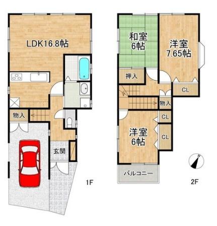 大津市大江２丁目の中古一戸建て