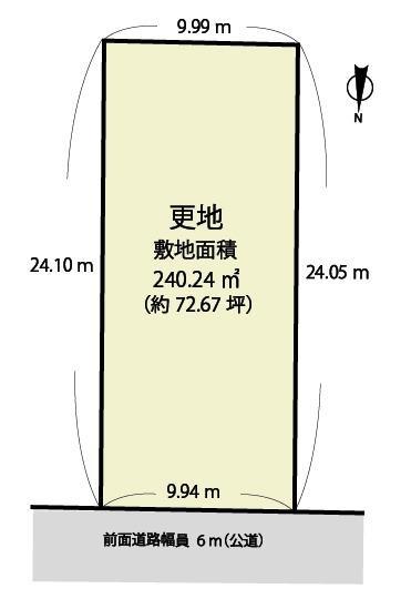 京都市北区紫竹上ノ岸町の売土地