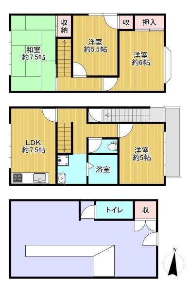 京都市山科区西野山中鳥井町の中古一戸建て