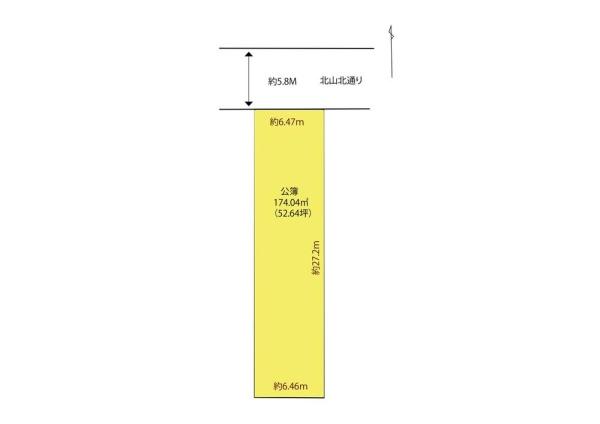 京都市北区紫竹下本町の土地