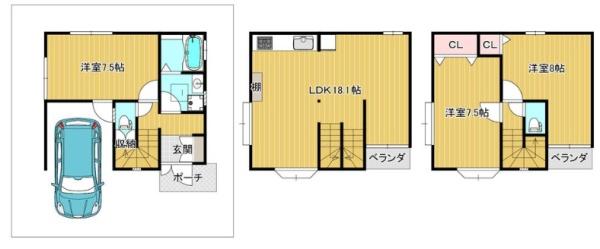 京都市山科区椥辻中在家町の中古一戸建て