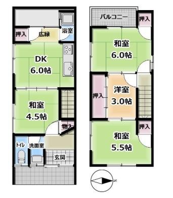 京都市山科区椥辻東浦町の中古一戸建