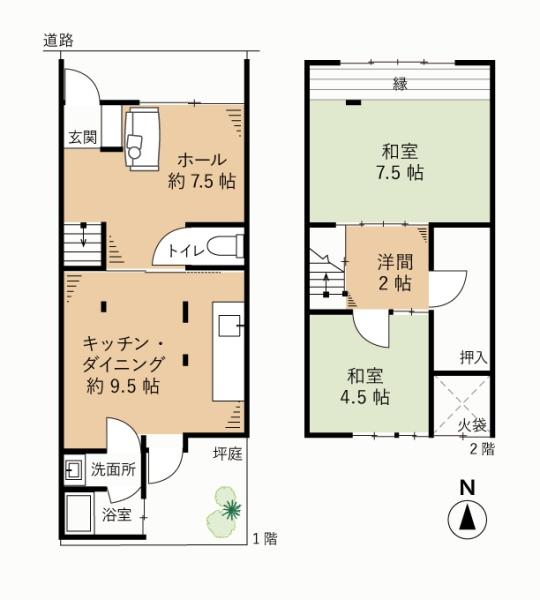 京都市下京区油小路通六条下る西若松町の中古一戸建て